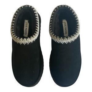 Steve Madden Shoes Women’s Size 7.5 Selena 2 Clogs Black Suede New in Box